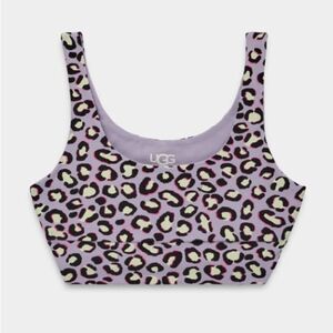 NWT- UGG- Purple leopard Zayley bralette- Animalia- Size medium